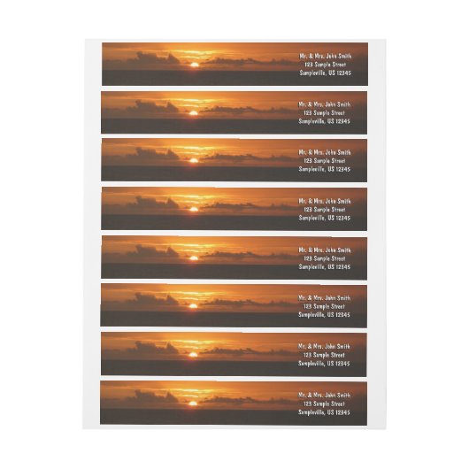 Sunset at Zee I Tropical Colorful Seascape (Vel)