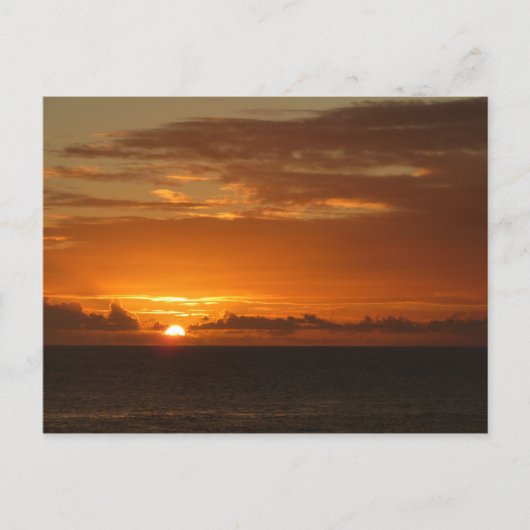 Sunset at Zee I Tropical Colorful Seascape Briefkaart (Voorkant)