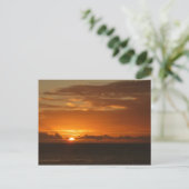 Sunset at Zee I Tropical Colorful Seascape Briefkaart (Staand voorkant)