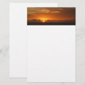Sunset at Zee I Tropical Colorful Seascape Briefpapier (Voorkant / Achterkant)