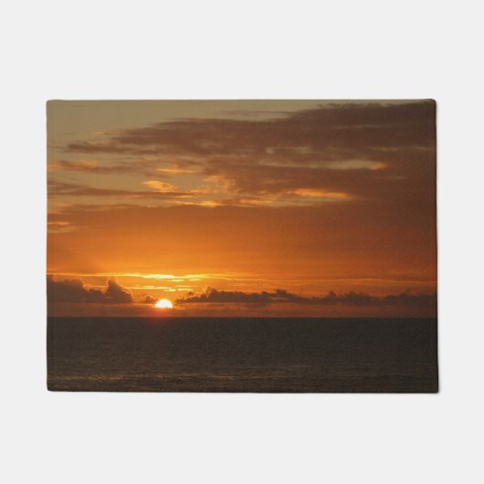 Sunset at Zee I Tropical Colorful Seascape Deurmat (Voorkant)