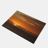 Sunset at Zee I Tropical Colorful Seascape Deurmat (Schuin)