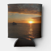 Sunset at Zee II Tropical Seascape Blikjeskoeler (Voorkant)