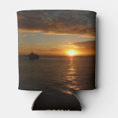 Sunset at Zee II Tropical Seascape Blikjeskoeler (Achterkant)