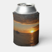Sunset at Zee II Tropical Seascape Blikjeskoeler (Blikje Achterkant)