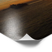 Sunset at Zee II Tropical Seascape Foto Afdruk (Hoek)