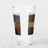 Sunset at Zee II Tropical Seascape Glas (Rechts)