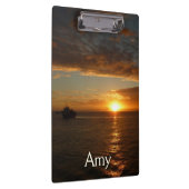 Sunset at Zee II Tropical Seascape Klembord (Rechts)