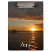 Sunset at Zee II Tropical Seascape Klembord (Voorkant)