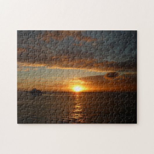 Sunset at Zee II Tropical Seascape Legpuzzel (Horizontaal)