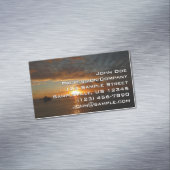 Sunset at Zee II Tropical Seascape Magnetisch Visitekaartje (Voorbeeld)