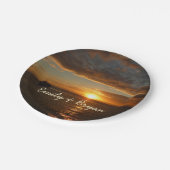 Sunset at Zee II Tropical Seascape Papieren Bordje (Gekanteld)