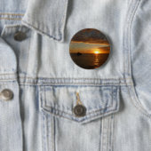 Sunset at Zee II Tropical Seascape Ronde Button 5,7 Cm (In situ)