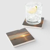 Sunset at Zee II Tropical Seascape Stenen Onderzetter (Zijkant)