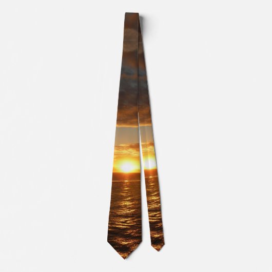 Sunset at Zee II Tropical Seascape Stropdas (Voorkant)