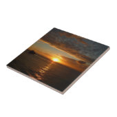 Sunset at Zee II Tropical Seascape Tegeltje (Zijkant)