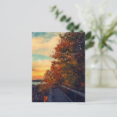 Sunset Autumn Briefkaart (Staand voorkant)