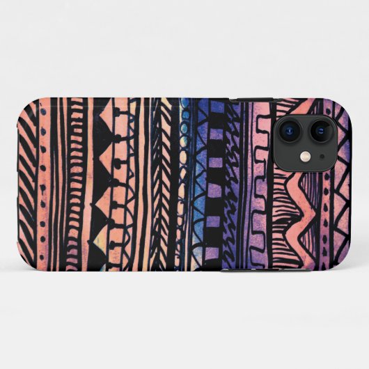 Sunset Aztec Pattern Case-Mate iPhone Case (Achterkant (horizontaal))