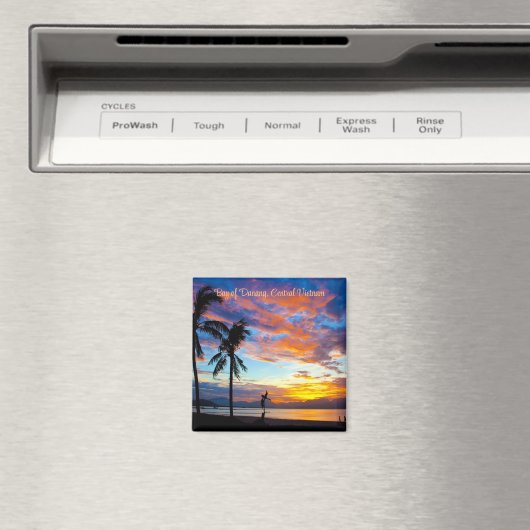 Sunset, Baai van Danang, Centraal-Vietnam, Magneet (Insitu (Vaatwasser))