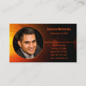 Sunset Background Professional Photo-sjabloon Visitekaartje (Voorkant)