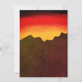 Sunset Backyard Bonfire Party uitnodiging (Achterkant)