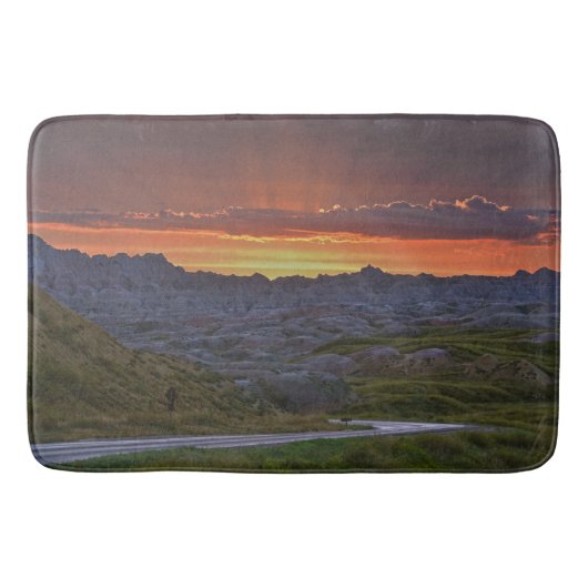 Sunset, Badlands National Park Badmat (Voorkant)