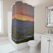 Sunset, Badlands National Park Douchegordijn (In situ)