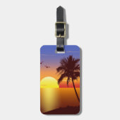 Sunset bagagelabel (Voorkant verticaal)