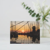 Sunset Bagenkop Harbour, Langeland, Denemarken Briefkaart (Staand voorkant)