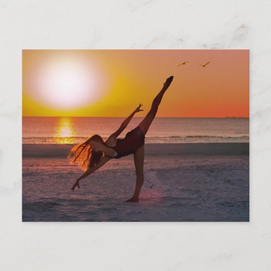 Sunset Ballet Briefkaart (Voorkant)