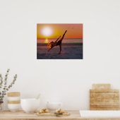 Sunset Ballet op de strand Poster (Keuken)