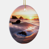 Sunset Bandon Oregon Keramisch Ornament (Rechts)