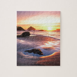 Sunset Bandon Oregon Legpuzzel