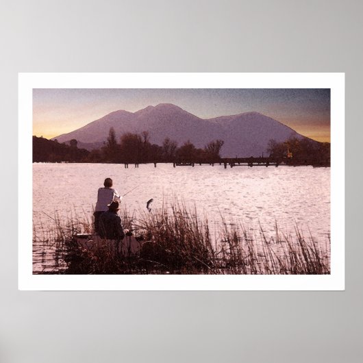 Sunset Bass Poster (Voorkant)