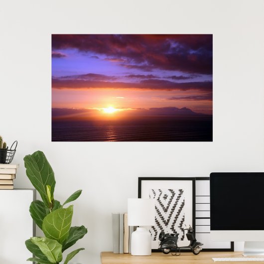 SUNSET BAY POSTER (Thuiskantoor)