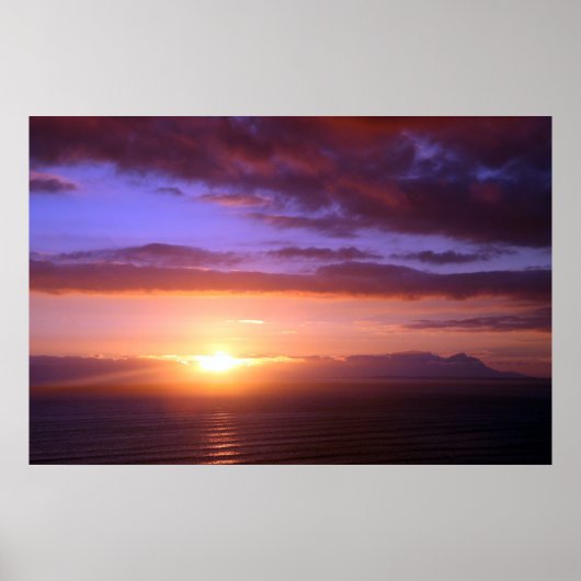 SUNSET BAY POSTER (Voorkant)