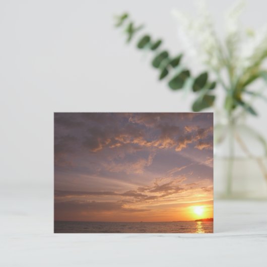 Sunset Bay V Providenciales Turks and Caicos Briefkaart (Staand voorkant)