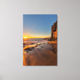 Sunset Beach 2 Canvas Afdruk