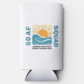 Sunset Beach 50 AF Crew Leuke Verjaardag Seltzer Blikjeskoeler (Voorkant)