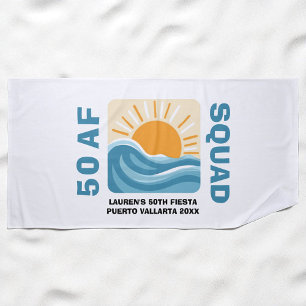 Sunset Beach 50 AF Crew Leuke Verjaardag Strandlaken