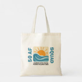 Sunset Beach 50 AF Crew Leuke Verjaardag Tote Bag (Achterkant)