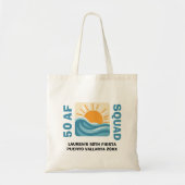 Sunset Beach 50 AF Crew Leuke Verjaardag Tote Bag (Voorkant)