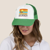 Sunset Beach 60e 70e Verjaardag Crew Squad Trucker Pet (In situ)