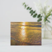 Sunset Beach Abstracte kunst Briefkaart (Staand voorkant)