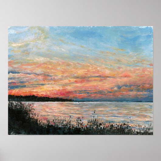 Sunset Beach Art Print (Voorkant)