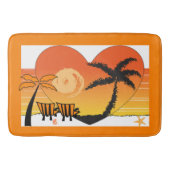 Sunset Beach Bath Mat Oranje (Voorkant)