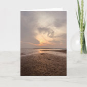 Sunset Beach Blank Groet Kaart (Voorkant)