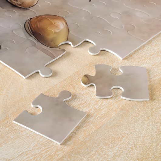 Sunset Beach Boardwalk Waterverf Legpuzzel (Zijkant)