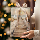 Sunset Beach Boardwalk Waterverf Medium Cadeauzakje