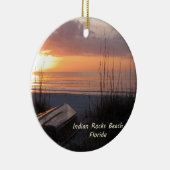 Sunset Beach Boat Indische Rocks Beach Florida Keramisch Ornament (Rechts)